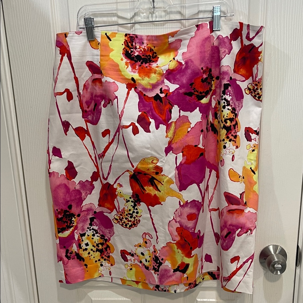 Worthington Floral Print Women's Skirt size 20w - Picture 1 of 6